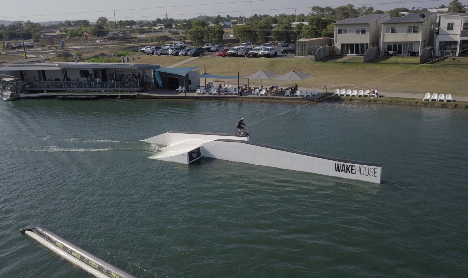 Wakeboarding competition in Australia, cable ski park, wake park.