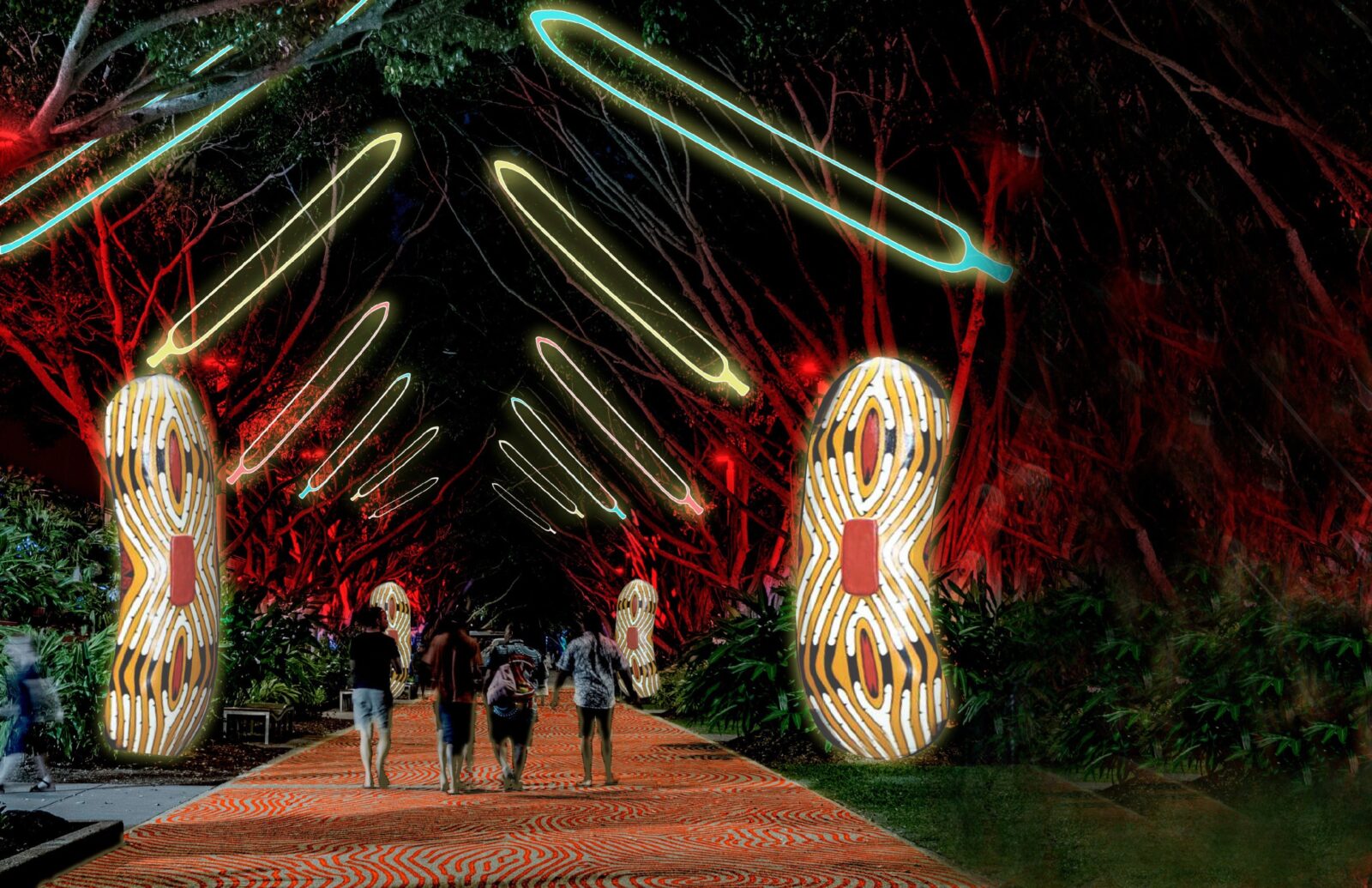 The Cairns Esplanade will become our living storybook transformed through spectacular art and light