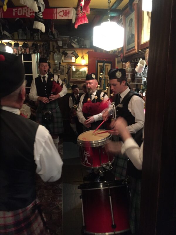 pipers and drummers