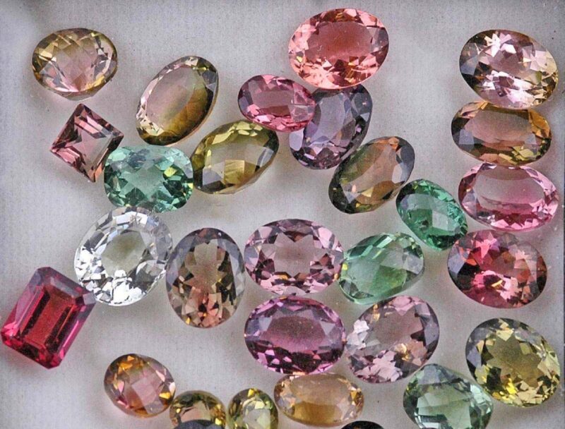 Faceted gemstones