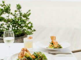 Beachfront dining