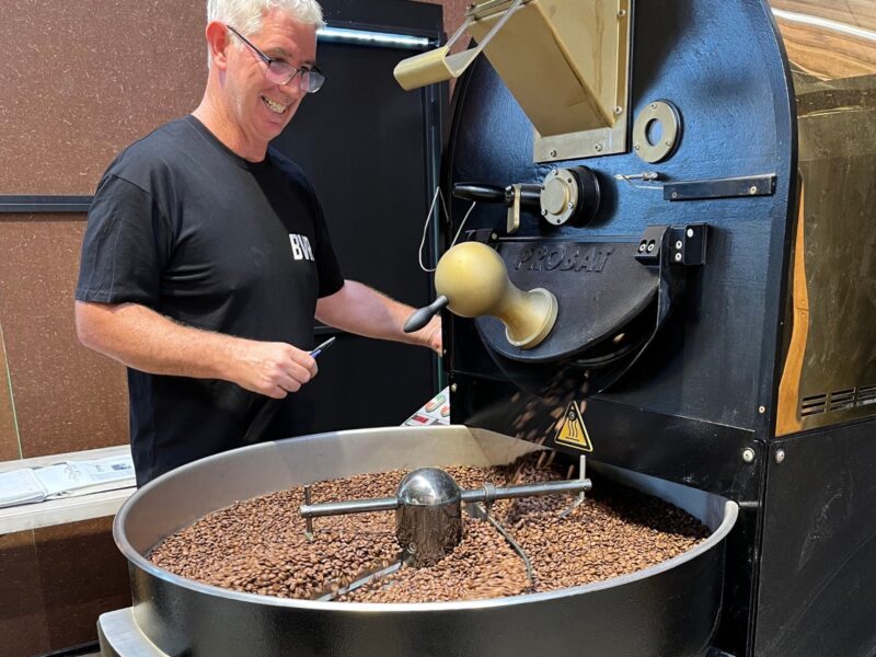 Roasting the beans