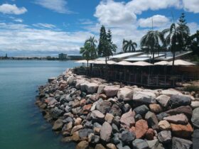 Oceanside with stunning views of Magnetic Island.