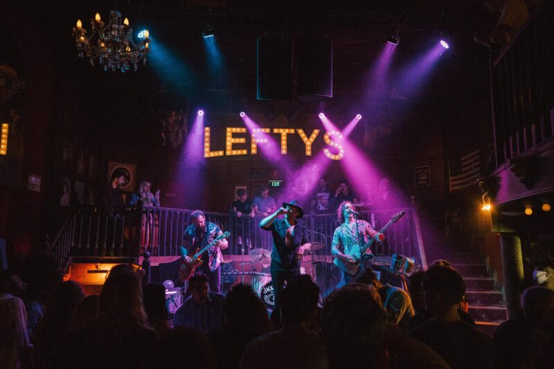 Shot of a performance at Lefty's Music Hall.