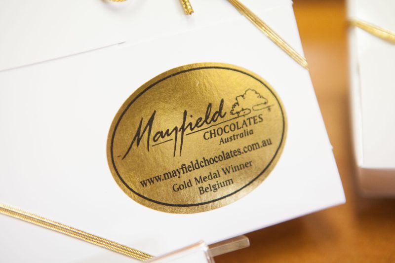 Mayfield Chocolates box