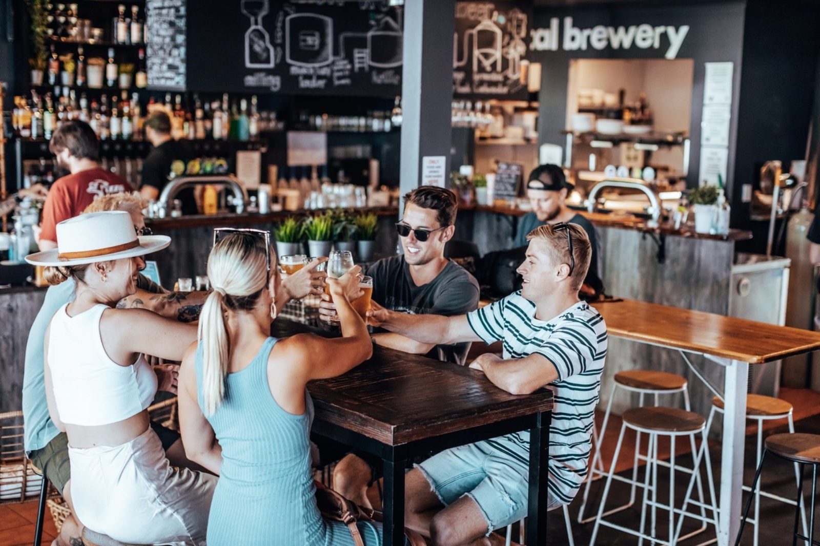 A local favourite. Enjoy drinks with friends at Moffat Beach Brewing Co's Beachside venue.