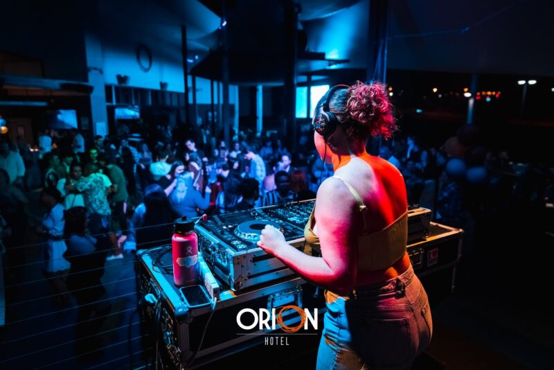 DJ performing at Orion Hotel Springfield in front of a crowd
