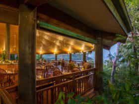 Osprey's Restaurant at dusk