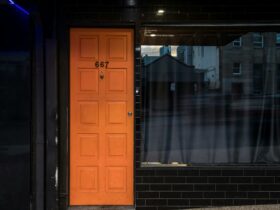Savile Row Front Orange Door