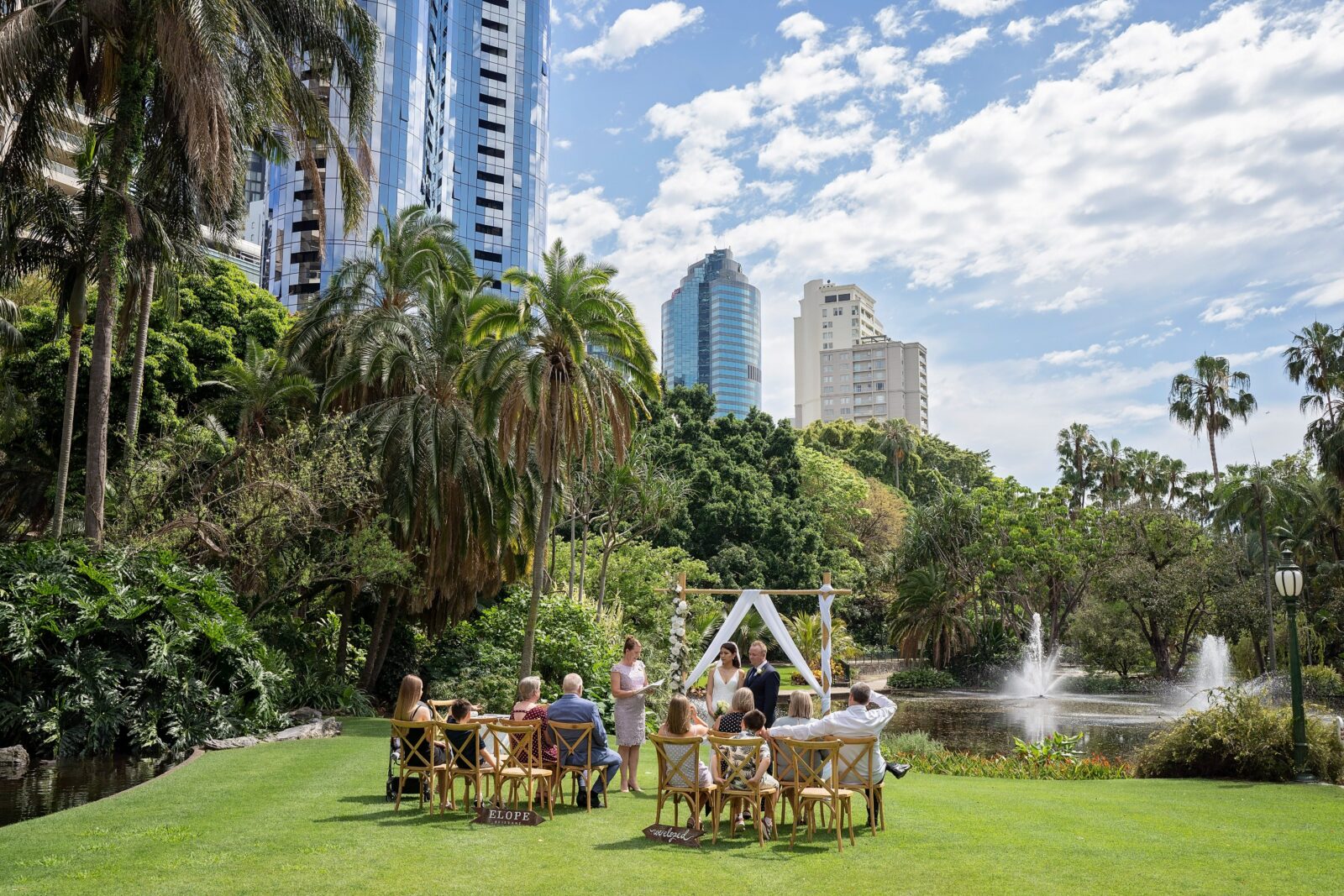 Elope Brisbane micro wedding intimate wedding affordable garden