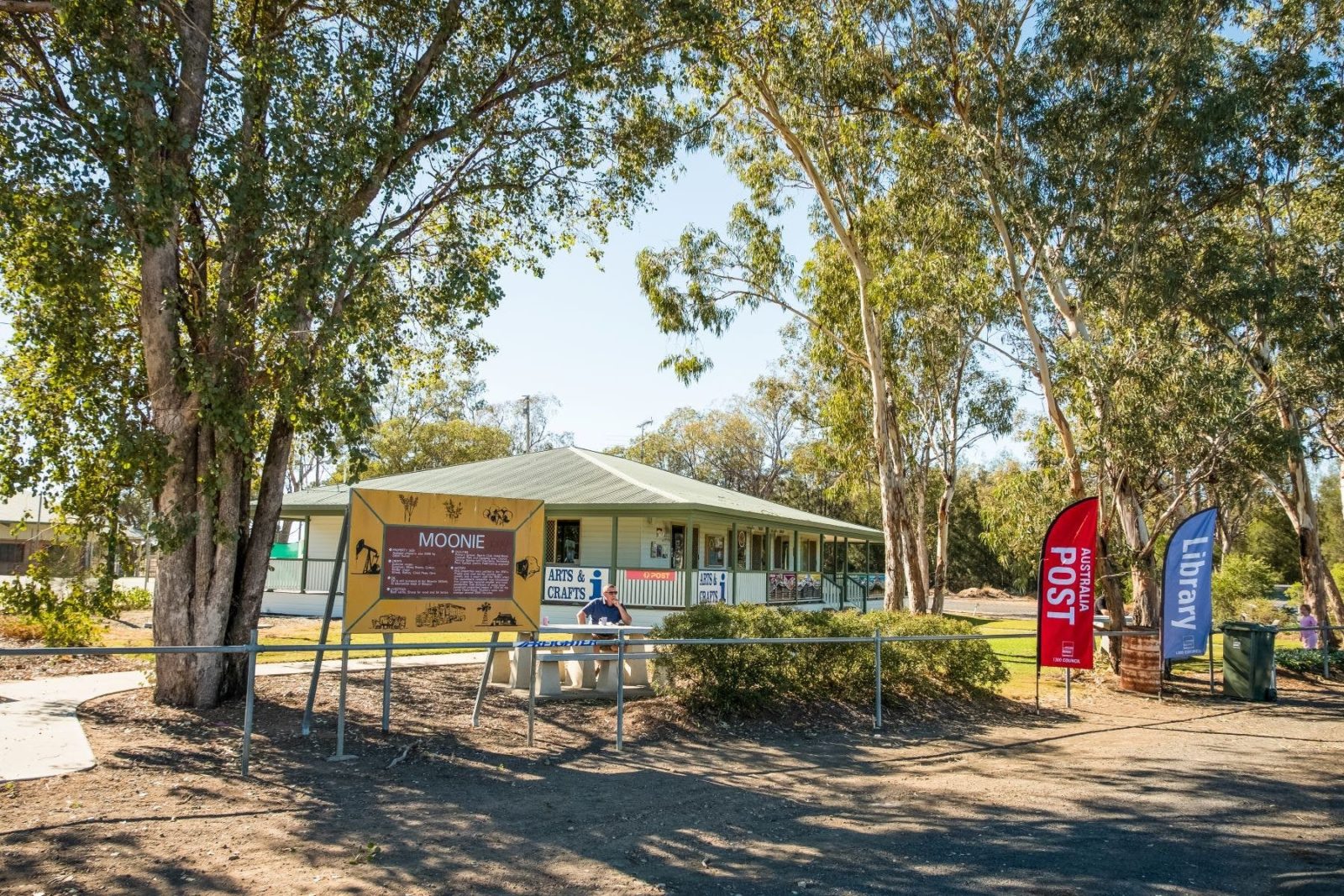 Information Centre and local Arts and Crafts.