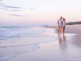 Couple Photos on Sunshine Coast Beach