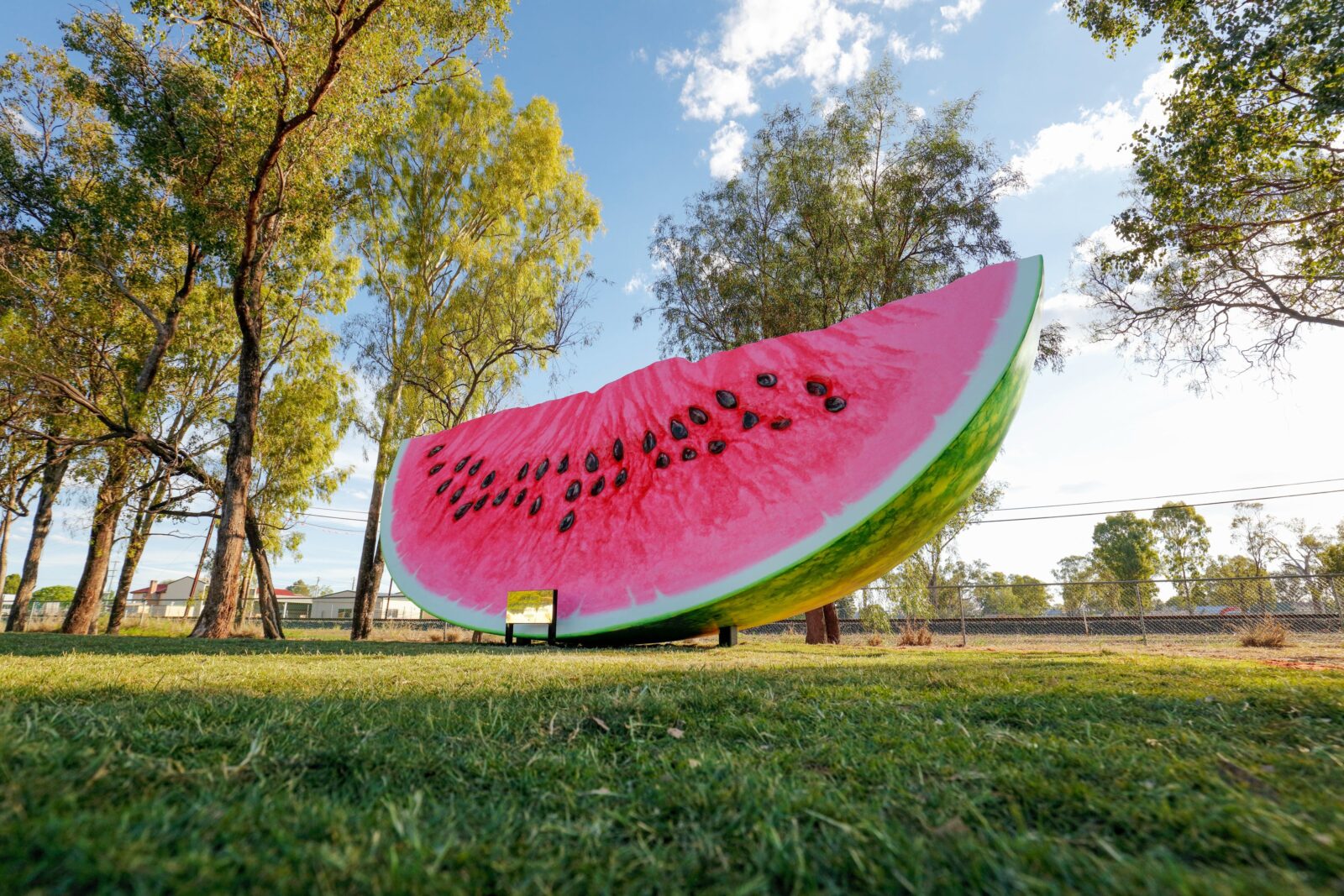 Winner of the "Next Big Thing" Chinchilla boasts a Watermelon sculpture near the VIC. Be sure to t