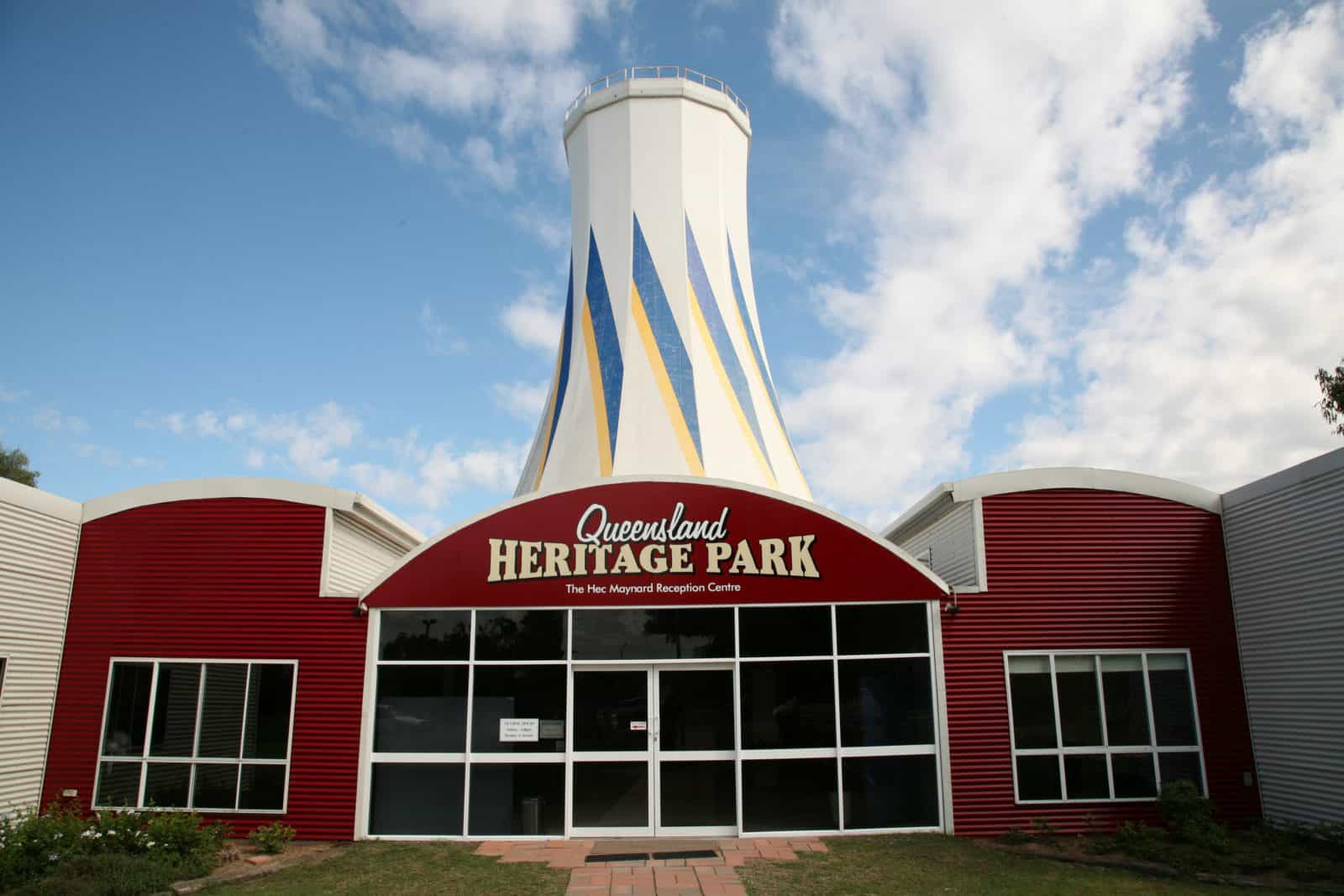 Find the Rural Hinterland Visitor Information Centre at the Queensland Heritage Park, Biloela, CQ.