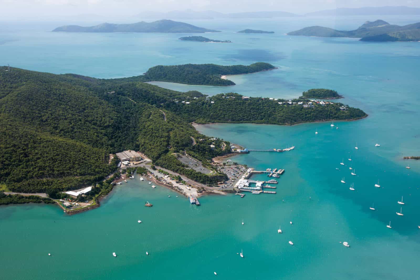Aerial view of Shute Harbour