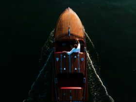 Boat Drone Shot