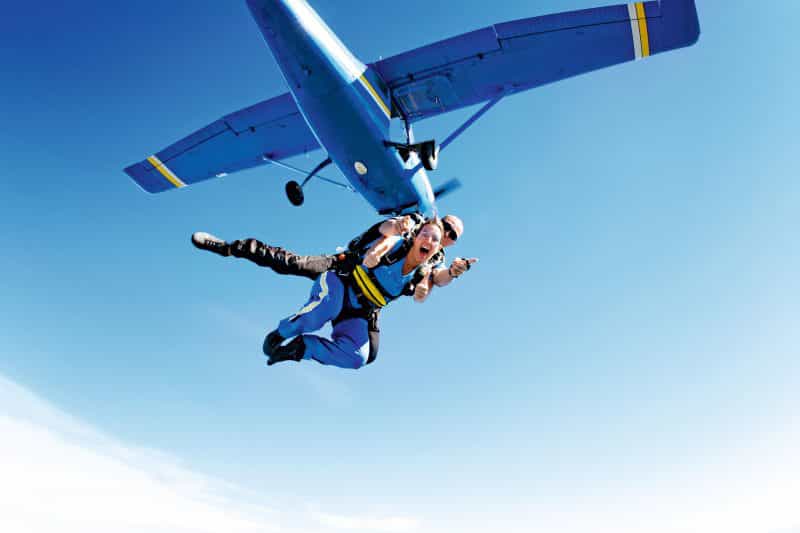 Freefalling from 15,000 ft up in the sky with Skydive Australia