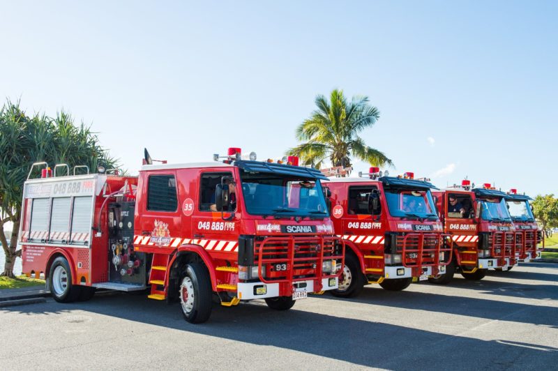 Fire truck buses for tourism services