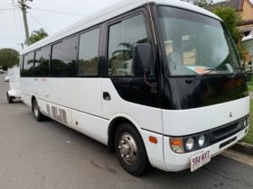 24 seater Mistubishi Rosa with trailer