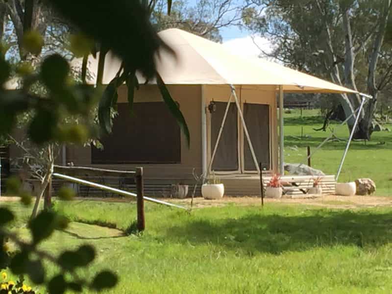 Boongarrie tent is privately located on our property and has its own driveway and parking.
