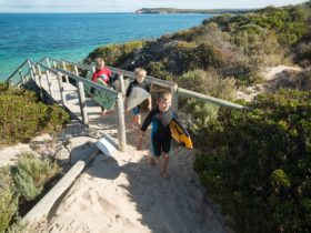 Kids surfing trails Willyama beach marion bay yorke peninsula tourism drift away