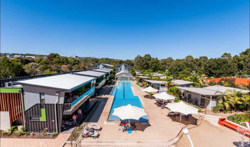 Luxury poolside accommodation