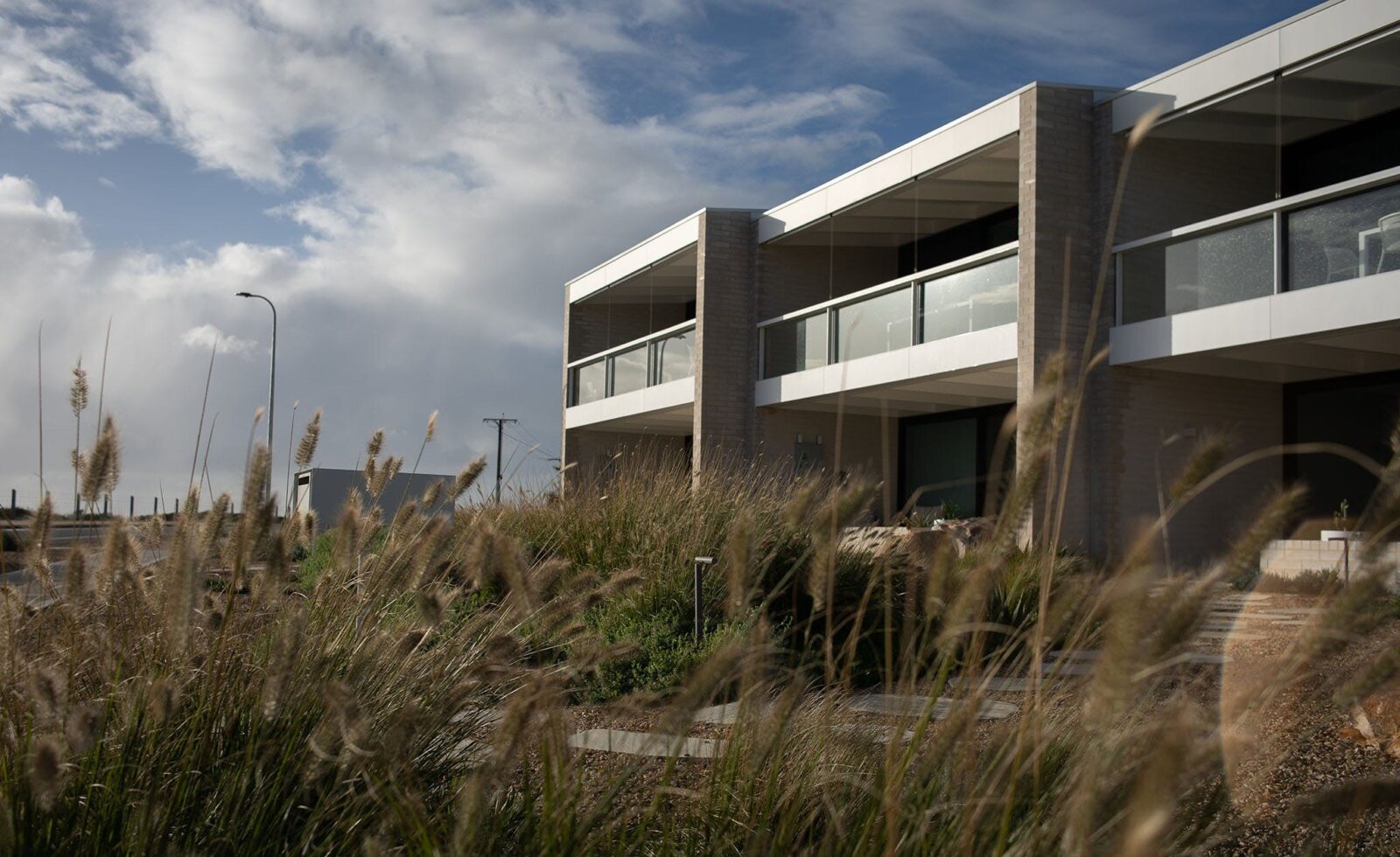 Modern two-storey beachfront home