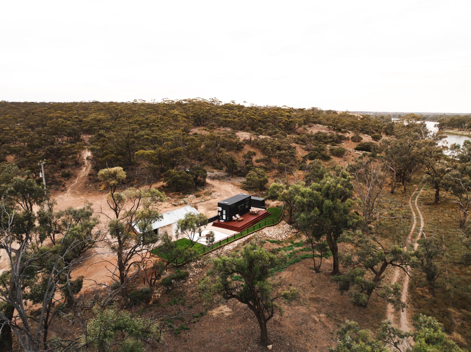 Parcoola Retreats on the Murray River, a tiny villa and restored stone cottage