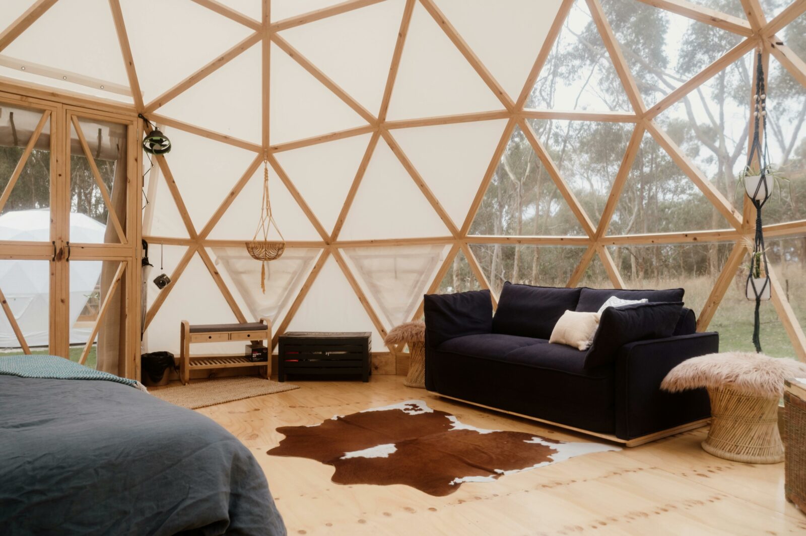 The Dome also includes a queen size pull out Koala sofa bed.