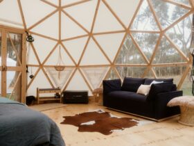 The Dome also includes a queen size pull out Koala sofa bed.
