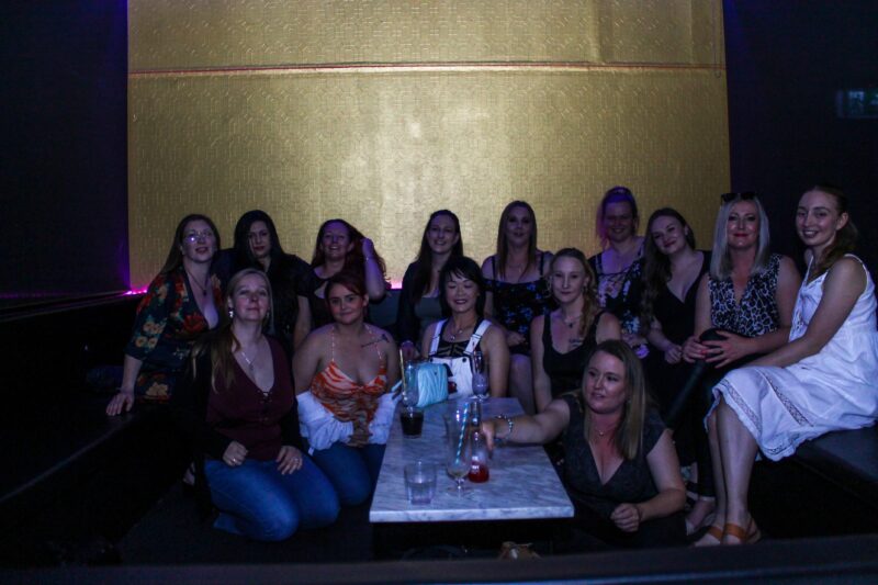 Group of Ladies in VIP Booth
