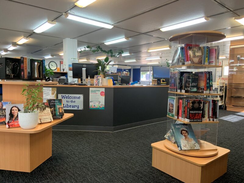 Inside view of the School Community Library