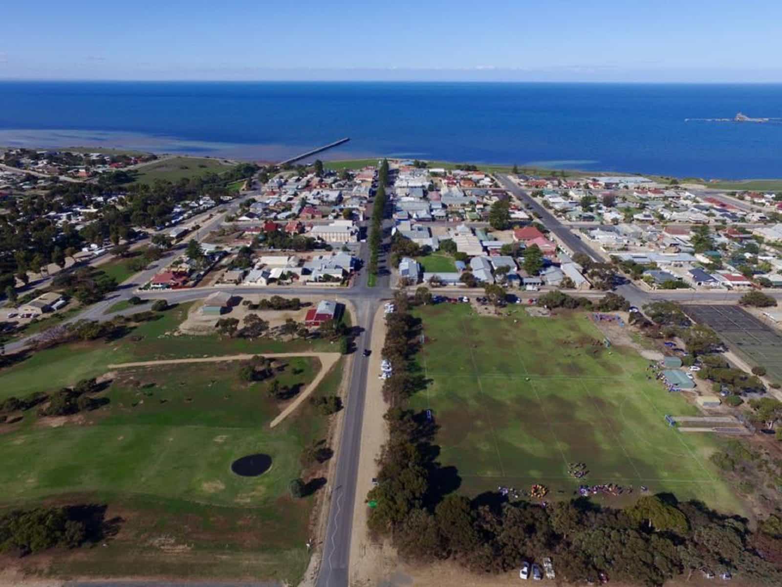 A drone view of Ardrossan