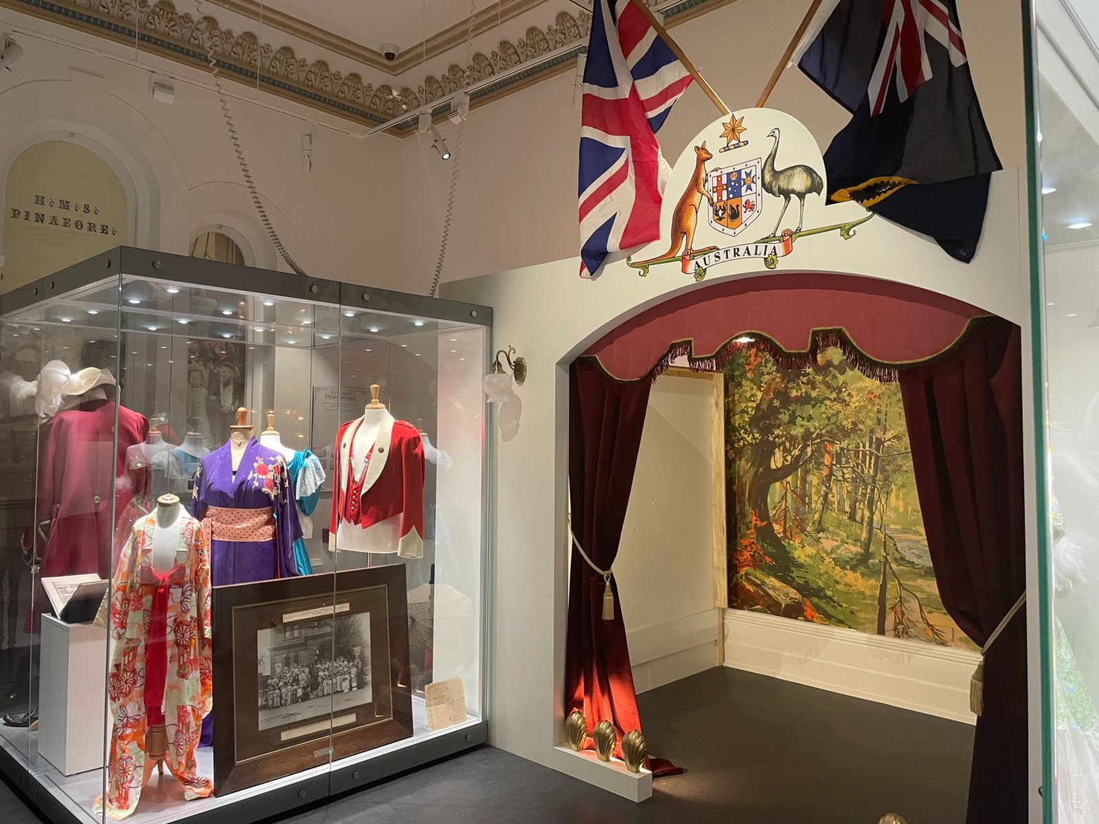 Stage and costume display