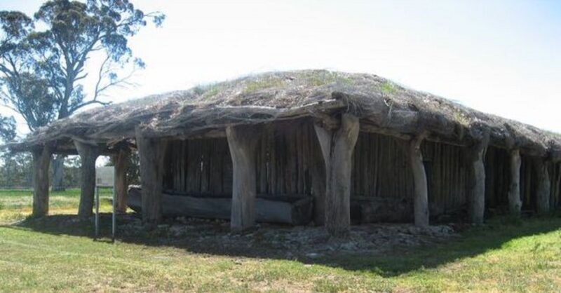 Thatched Roof Historical Building
