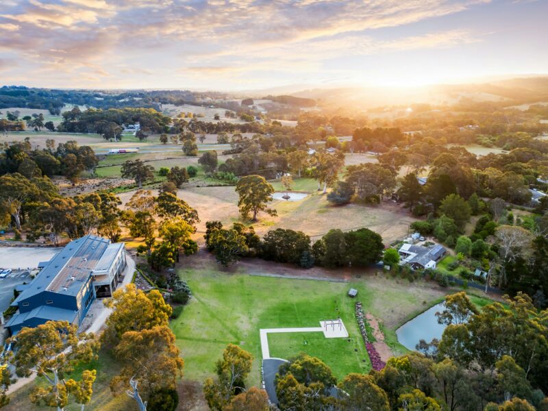 Aerial Property View - Adelaide Hills Convention Centre