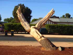 Eagle tree sculpture