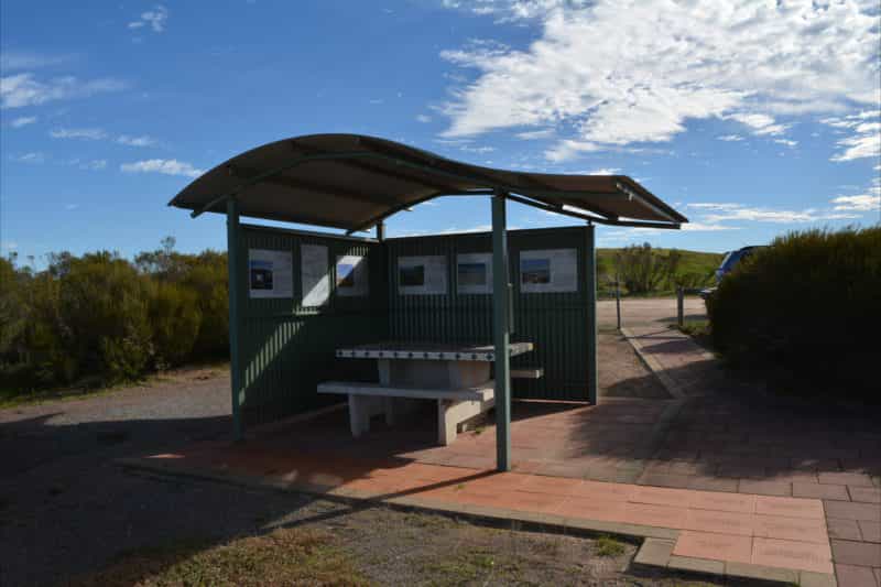 Info booth, picnic area