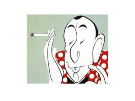 Caricature of Noel Coward courtesy of Artist Clive Francis