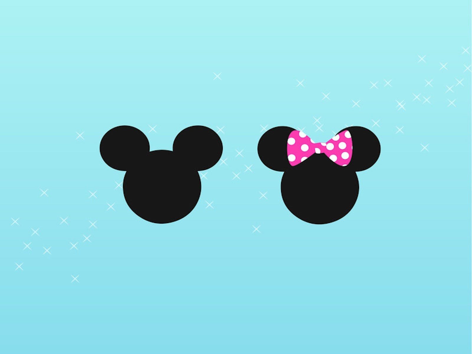 two mouse silhouettes