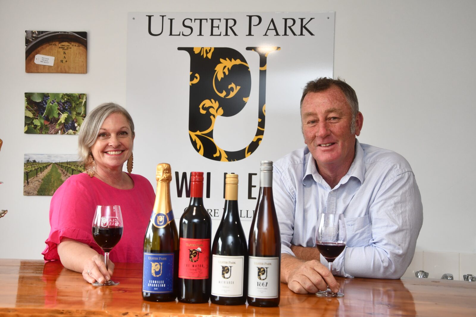 Ulster Park Wines owners Sharryn and Michael Smith