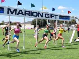 Marion Gift finish line