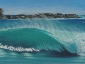 Pastel Wave Painting