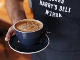 “Original Blend” coffee created exclusively for Harry’s Deli by Dawn Patrol of Kangarilla