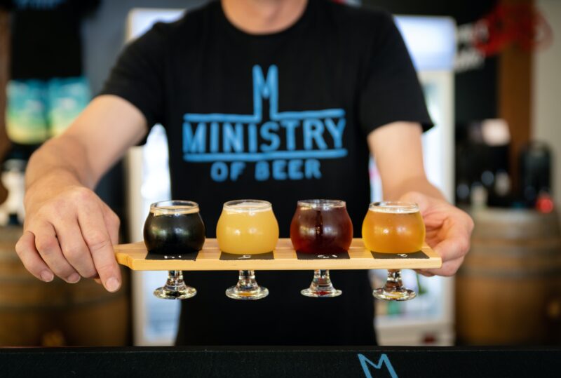 Tasting Paddle. Choose any four beers from our 16 tap selection