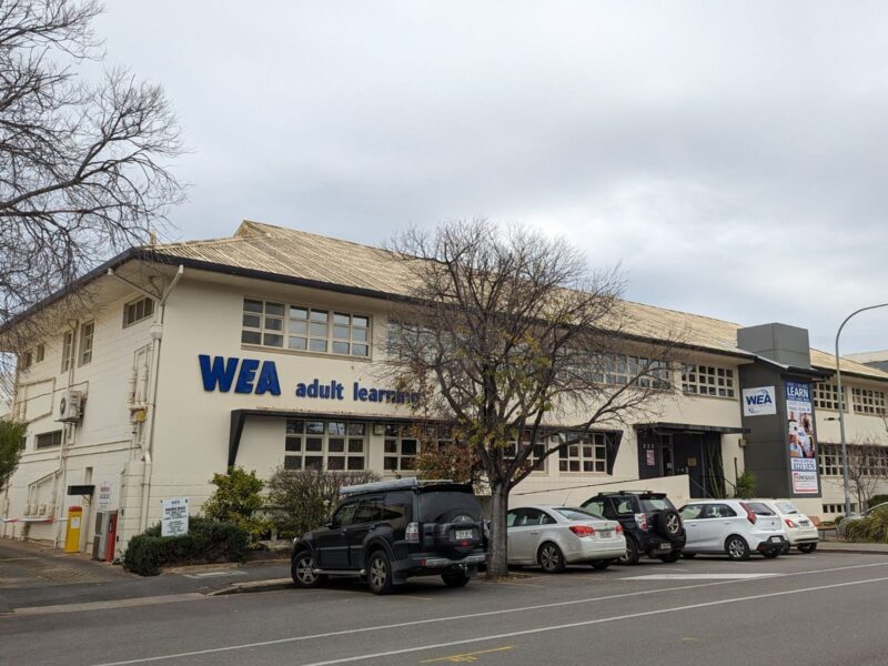 The WEA centre at 223 Angas Street, Adelaide