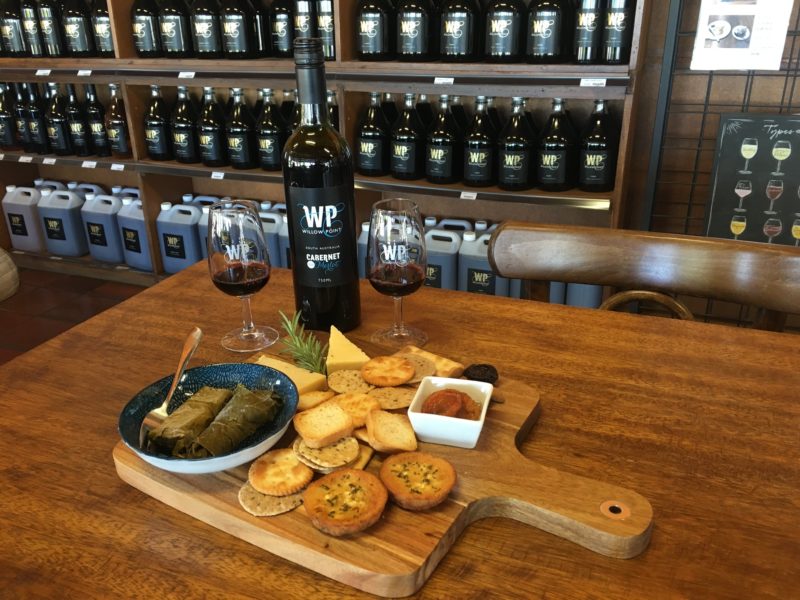 Cheese Platter with Cabernet Merlot