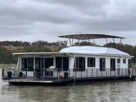 Misty Dawn is custom built for large groups of families and friends. The diesel powered craft featur