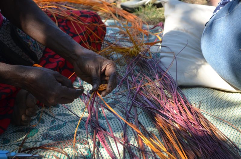 Aboriginal women's weaving tour Kakadu National Park