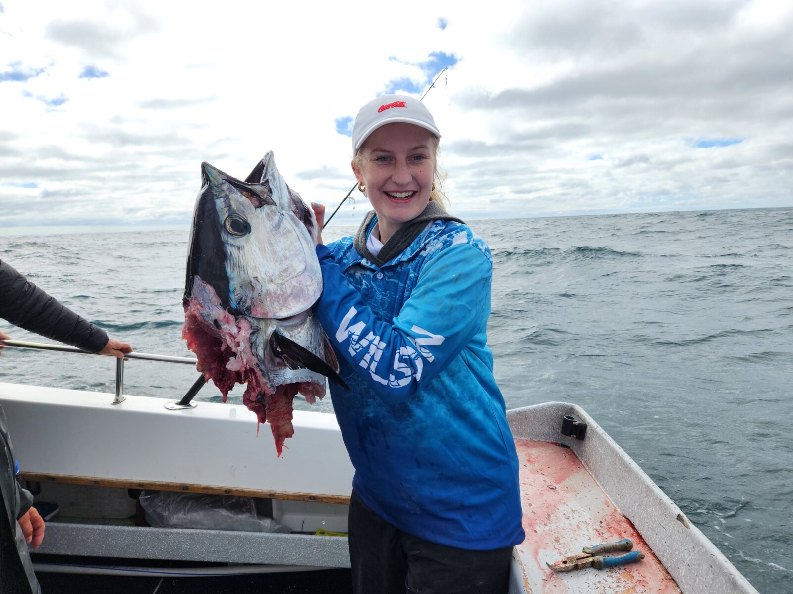 Cassie got Sharked in South Australia while fishing for Tuna off Kangaroo Island